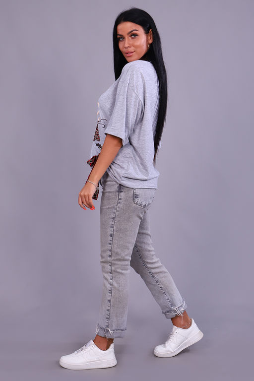 Футболка Натали 24884 оверсайз из кулирки пенье с лайкрой фото 14