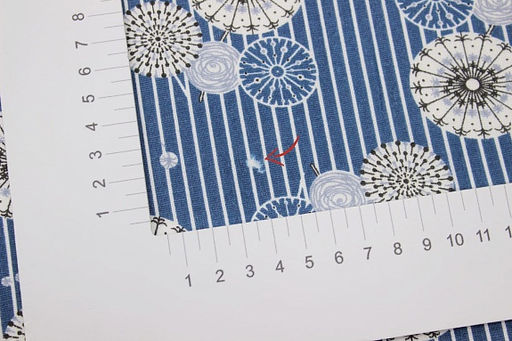 Бязь Абстрактные одуванчики цв.синий, ш.1.5м, хлопок-100%, 120гр/м.кв - Купава фото 6