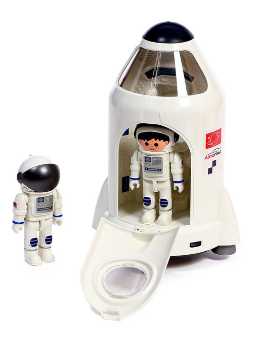 УЦЕНКА Игровой набор 5в1 Ракета, свет, звук, дым, с проектором и фигурками