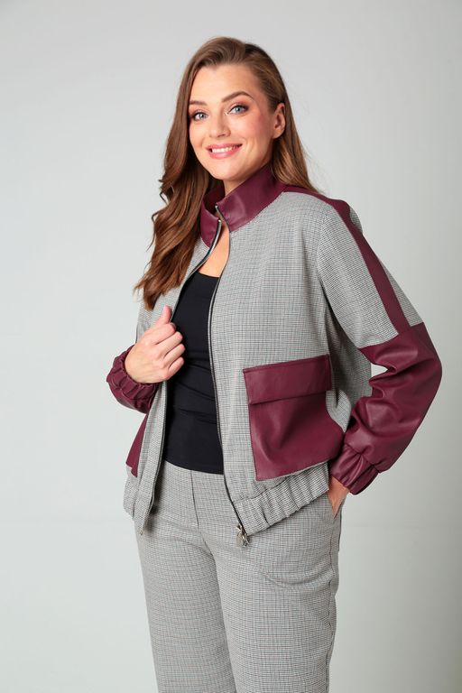 Костюм Liona Style 855 бордовый  фото 2