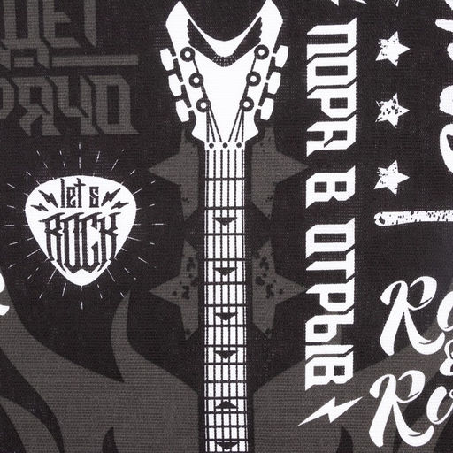 Набор кухонных полотенец Доляна Rock'n'roll 35х60см-4шт, 100% хл  фото 5