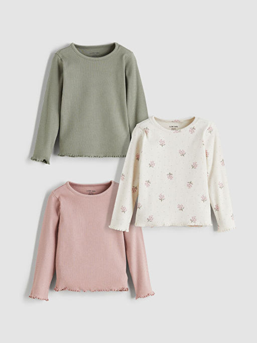 Bisiklet Yaka K?z Bebek Ti??rt 3l?