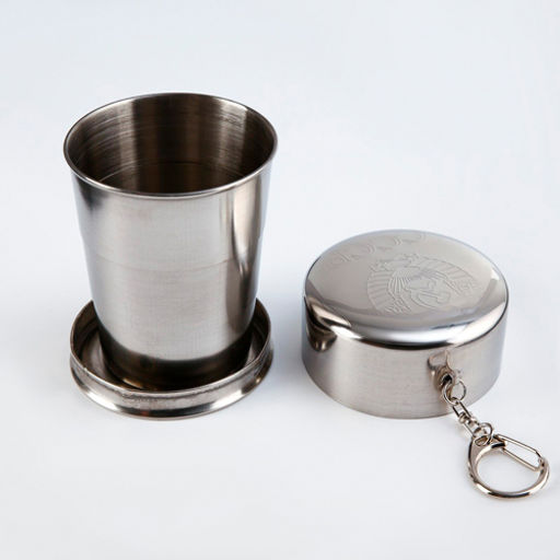 Складной стакан с карабином, серия: 23 Февраля, Красная звезда, 150 мл, d=6 см арт.739620 г.Екатер - Доляна фото 2