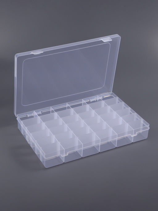 Органайзер для хранения мелочей, 36 ячеек, 27.3×17.5×4.5 см, прозрачный