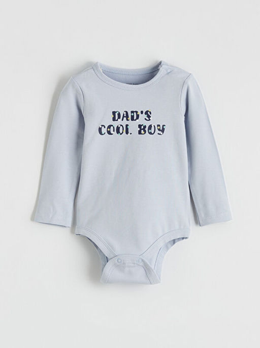 Bask?l? Erkek Bebek ??t??tl? Body ve Pantolon