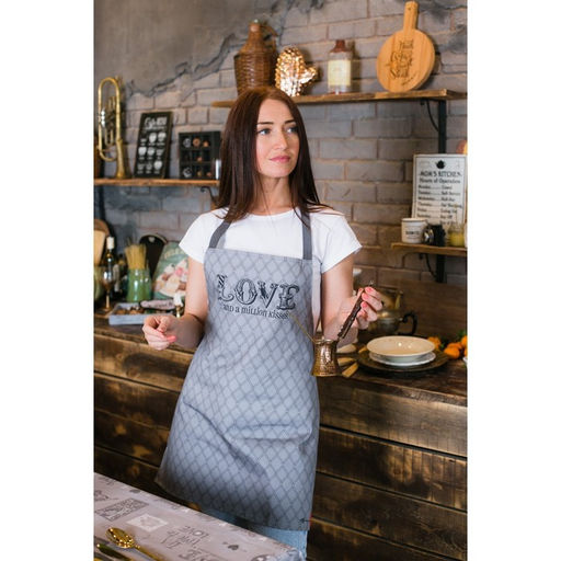 Фартук "Этель" Love 60х65 см см, 100% хлопок, саржа 190 г/м²
