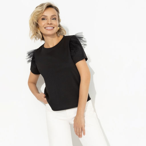 Футболка с декором из сетки Отдел роскоши (new) - Charutti фото 6