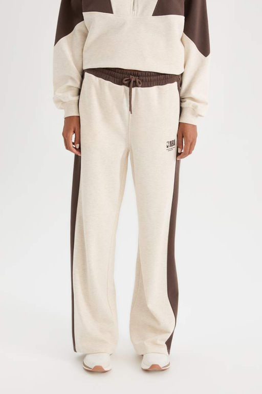 DeFactoFit NBA Широкие брюки с надписью NBA Широкие брюки стандартного размера из плотной ткани  фото 4