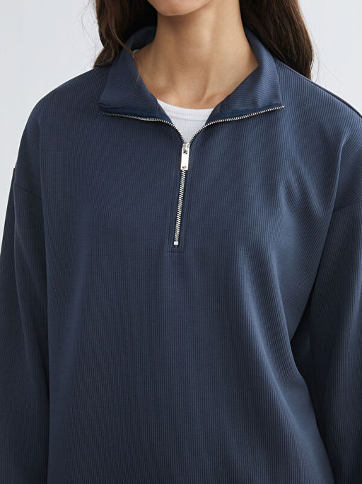 Dik Yaka Kad?n Sweatshirt