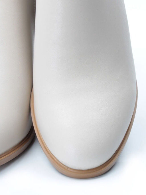 01-PCM341-2 BEIGE Ботинки демисезонные женские (натуральная кожа, байка)