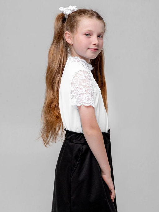 Джемпер для девочки 61359/1 Белый* 350 Lets go