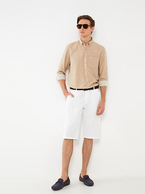 Standart Kal?p Gabardin Erkek Bermuda ?ort - Waikiki фото 3