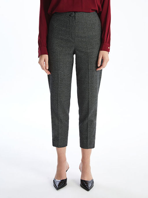 Beli Lastikli Kazaya?? Desenli Kad?n Pantolon