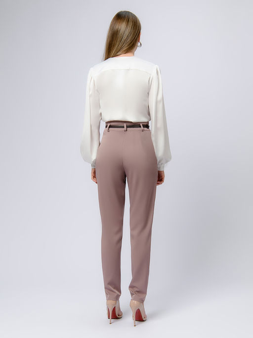 УЦЕНКА. Брюки цвета мокко зауженные - 1001dress фото 3