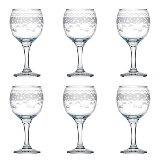 MS411-02-07-01 Набор 6-ти бокалов д/вина Флёр new 260 мл (х6)