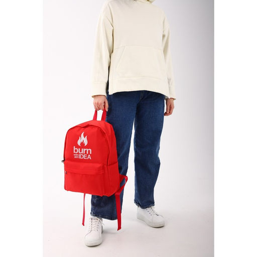 Рюкзак текстильный Burm with IDEA, красный, 38 х 12 х 30 см - Nazamok фото 9