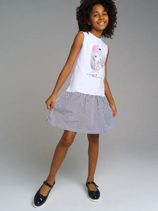 PlayToday / Платье трикотажное для девочек  фото 2