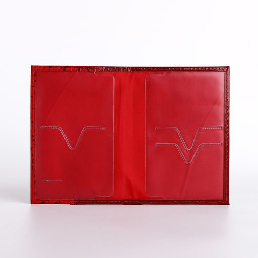 Обложка для паспорта TEXTURA, цвет красный  фото 5