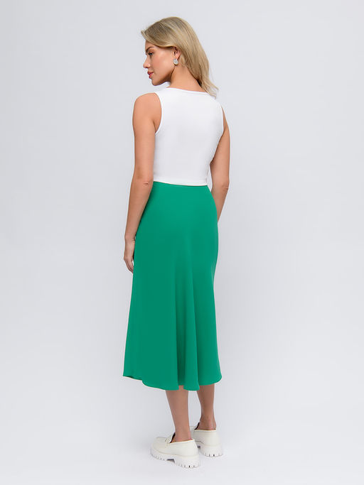 Юбка зеленого цвета длины миди - 1001dress фото 3