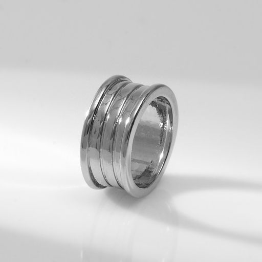 Кольцо металл Тренд катушка, цвет серебро, размер 16 - Qf фото 2