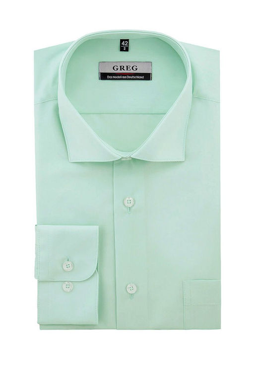 Сорочка мужская длинный рукав GREG 410/119/FR MINT  фото 3