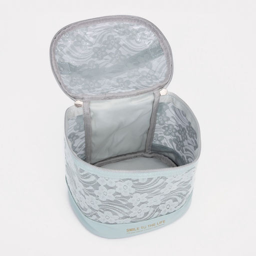 Косметичка на молнии, цвет голубой