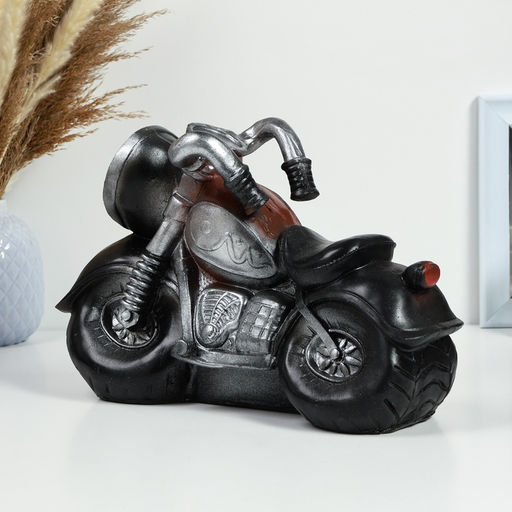 Копилка для денег «Мотоцикл», полистоун, 34×13×20 см