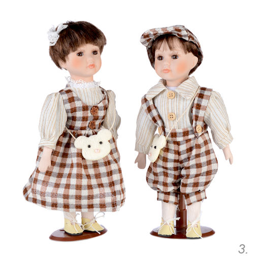 Сувенир коллекционный Мальчик и Девочка 2 штуки набор 31 см / 1213 /уп 24/ - Галеонтрейд фото 20