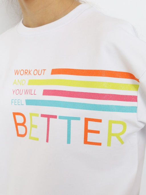 CRB wear/CSJG 63822-20-409 Футболка для девочки,белый/Ex.Cherubino  фото 4