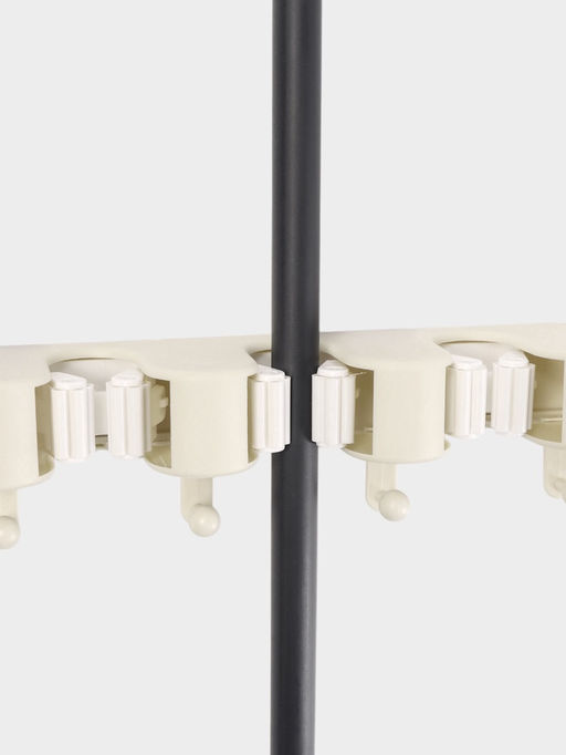 Держатель для швабр настенный самоклеящийся, 4 отделения, 3366 см