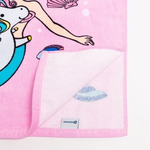 Полотенце-пончо детское махровое Крошка Я Русалочка 60х120см, 100% хлопок, 300гр/м2  фото 23