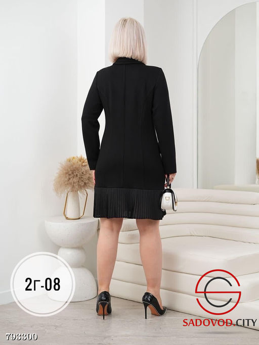 Крутое платье-пиджак на пуговицах - Bruno фото 2