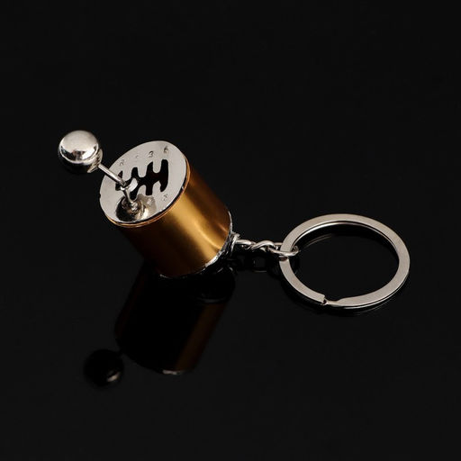 Брелок для ключей Cartage, рычаг КПП, золотистый  фото 2