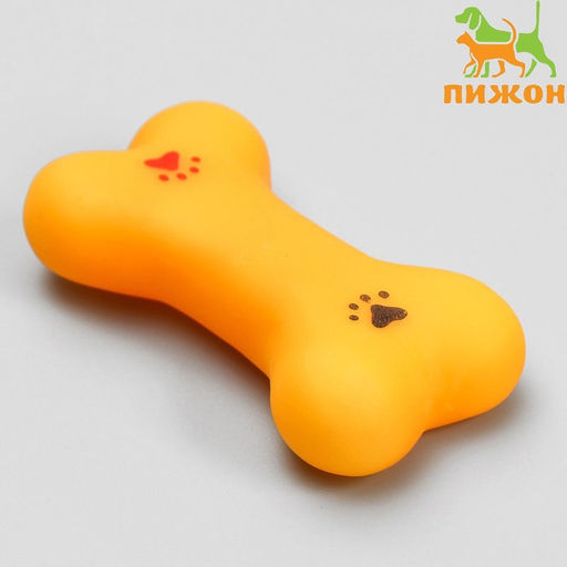 Игрушка пищащая малая Косточка с лапками для собак, 8,5 см