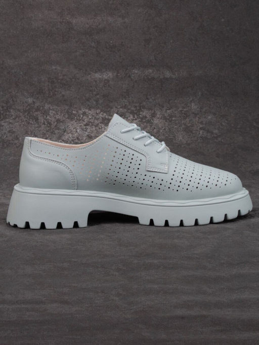 03-HY8-3D LT. BLUE Полуботинки женские (натуральная кожа)