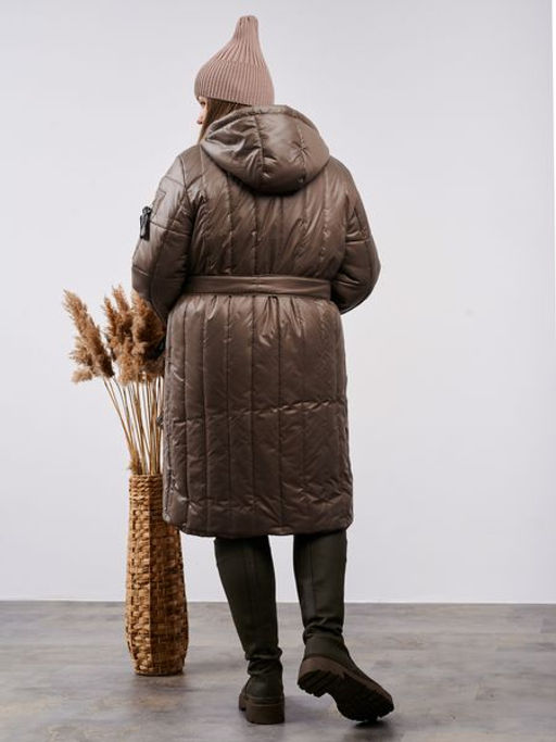 Пальто демисезонное Аврора кофе - Yollochka фото 9