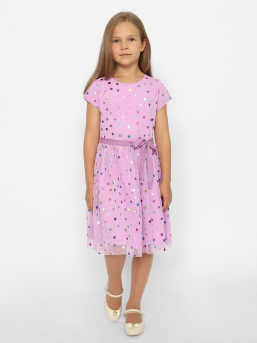 CRB wear/CWKG 63636-45 Платье для девочки,лаванда/Ex.Cherubino фото 2