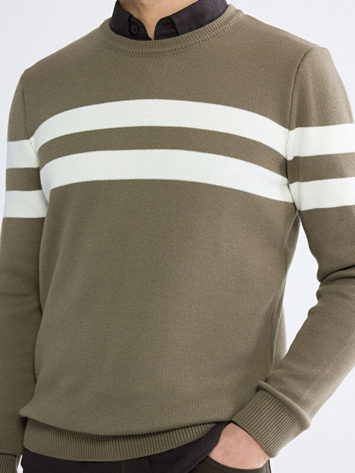 ?izgili Erkek Triko Kazak