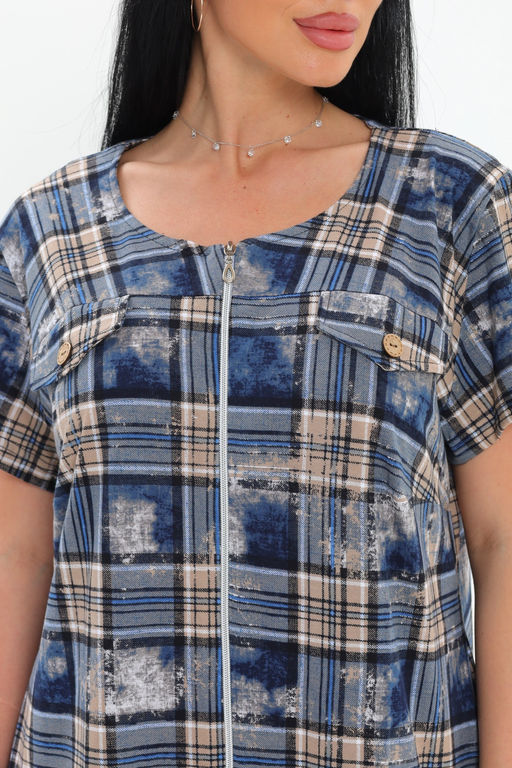 Халат домашний на молнии DWC1044