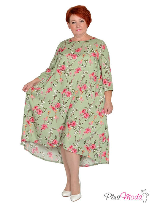 Платье Модель №1455 размеры 44-84 - Plusmoda фото 2