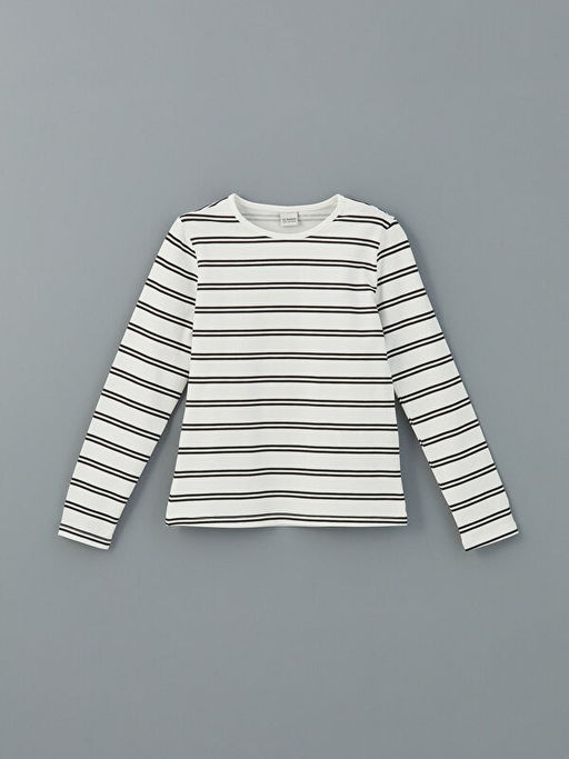 Bisiklet Yaka K?z ?ocuk Ti??rt