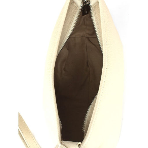 Сумка женская натуральная кожа GU 2066-6749, 1отд, плечевой ремень, молочный SALE 259913 - Adelia фото 7