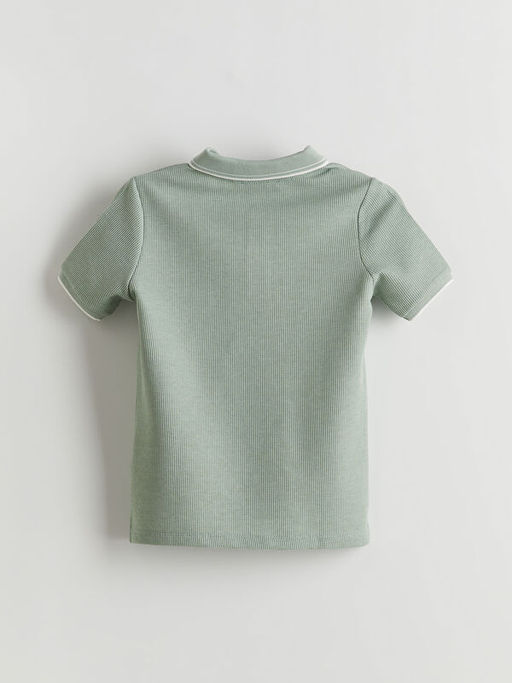 Polo Yaka Dokulu Erkek ?ocuk Ti??rt