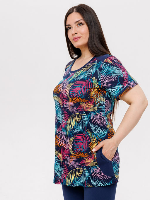 Костюм женский К-223 (кулирка) Индиго - Elenatex фото 21