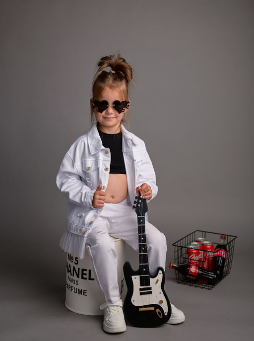 Джинсовка «RoK ЦВЕТ: БЕЛЫЙ (QR)