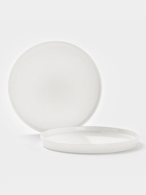 Тарелки Magistro White Snow, набор 2 шт., d=16.5 см, фарфор, белые