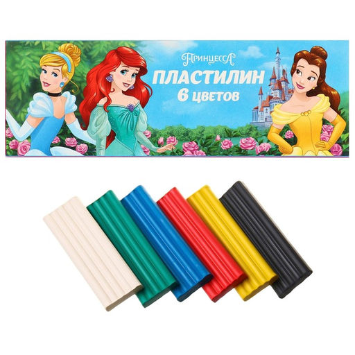 Пластилин 6 цветов 90 г Принцессы - Disney фото 6