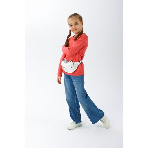 Сумка детская поясная Magiс unicorn на молнии, цвет белый - NAZAMOK KIDS фото 7