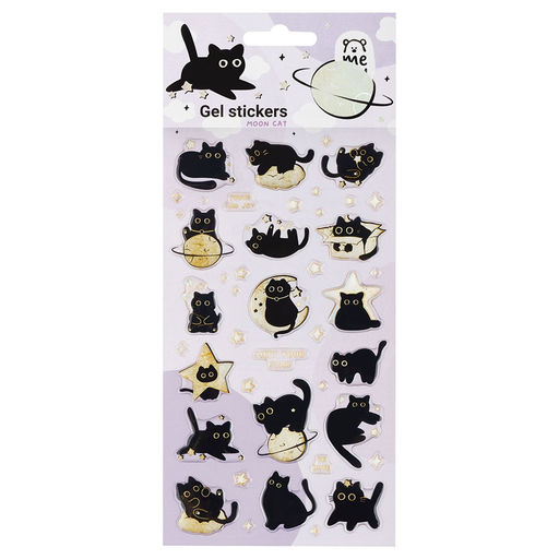Наклейки гелевые "Moon Cat" (MS_66392, MESHU) 10*23см