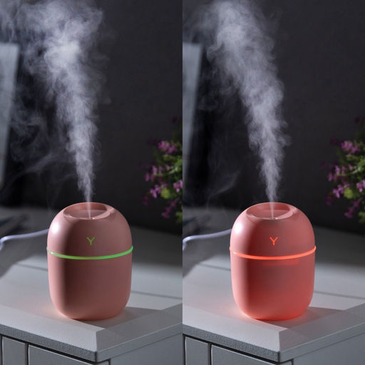 Увлажнитель воздуха, Luazon HM-20 ультразвуковой, 0.22 л, 1.5 Вт, USB, розовый